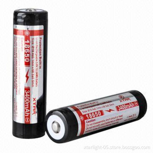 XTAR Battery-Panasonic Cell, 3,400mAh 18650